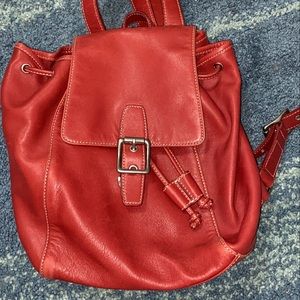 red coach mini backpack